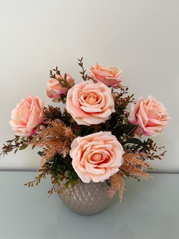 Rosas Vaso bege
