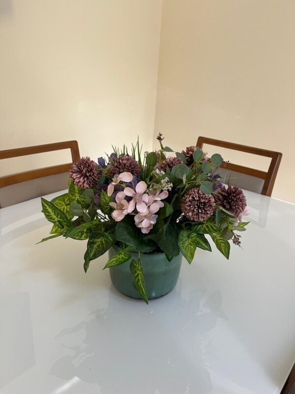 Alium e Hortênsia Vaso Verde - Image 2